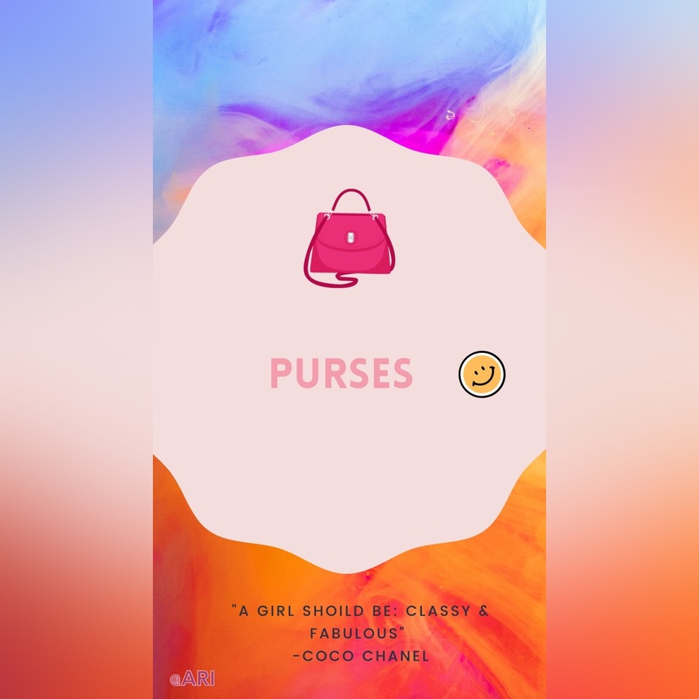 Purses. 💕🛍️